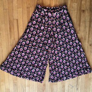 🌸 Marie Sixtine Wide Leg Pants – Size L – Floral Print